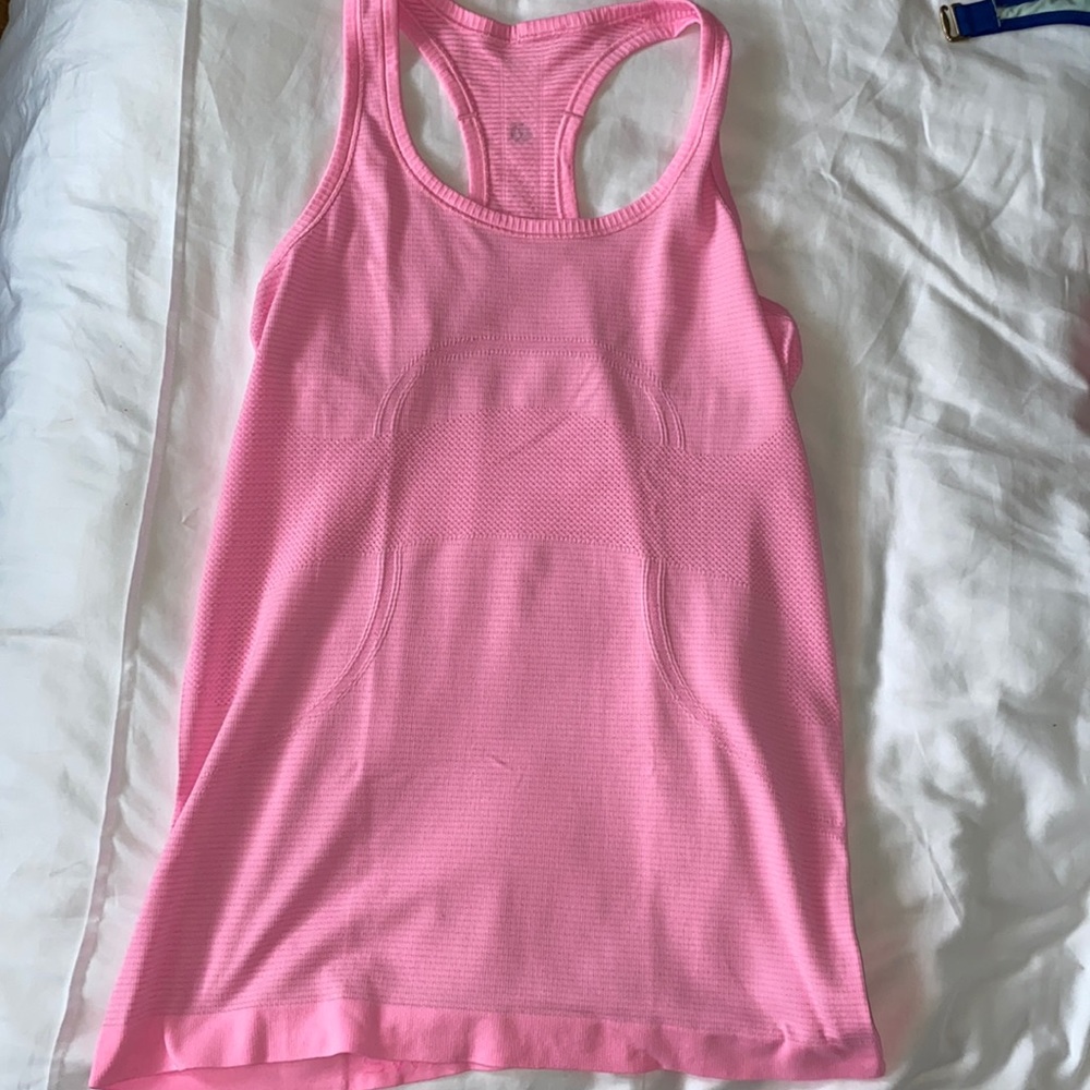 neon pink lulu tank